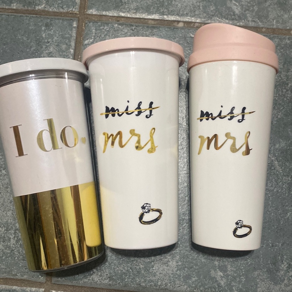 Kate Spade bridal cups